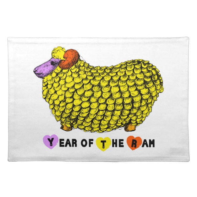 2015 Year of the Ram Sheep or Goat - Placemats (Front)