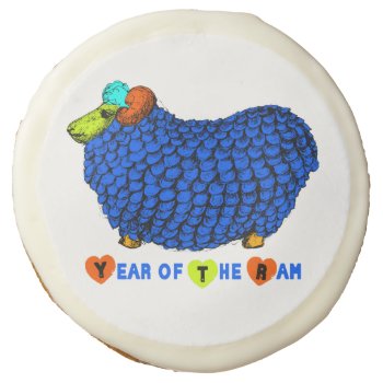 2015 Year Of The Ram Sheep Or Goat - Sugar Cookies by 2015_year_of_ram at Zazzle