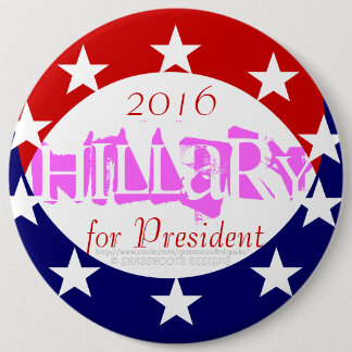2016 6" Pink Coin Reveals Hillary for President Button