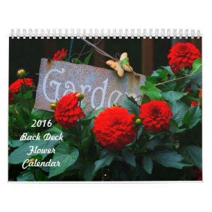 2016 Back Deck Flower Calendar