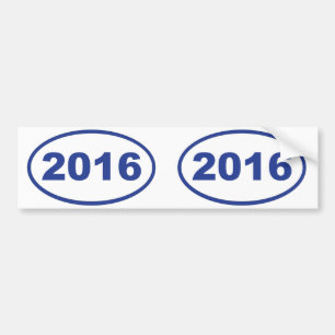 2016 blue bumper sticker