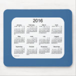 2016 Blue Calendar by Janz Mousepad