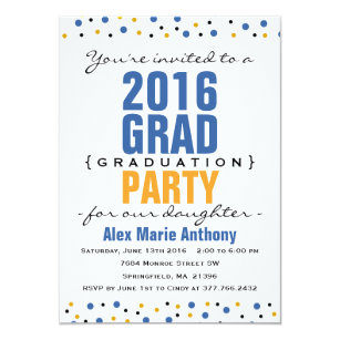 grad bash invitations zazzle