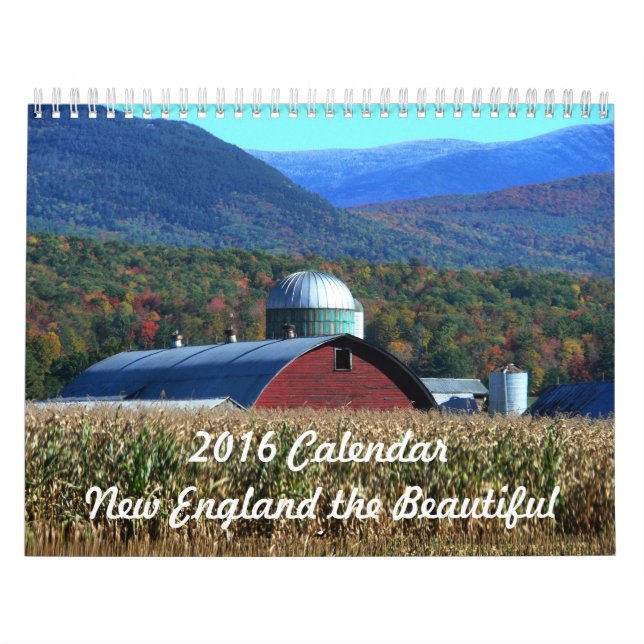 2016 Calendar  New England the Beautiful (Cover)