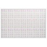 2016 Calendar on FABRIC with Fabric Font