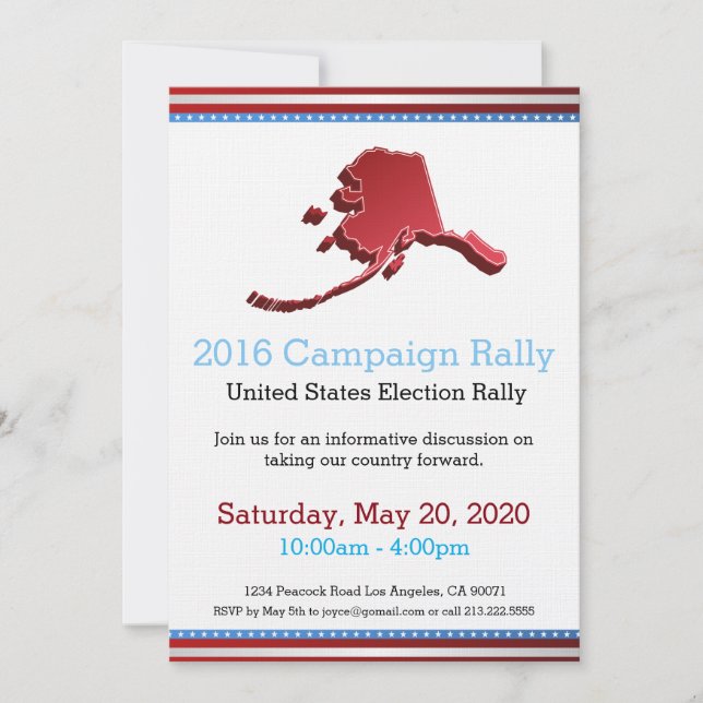 2016 Campaign Alaska Invitation (Front)