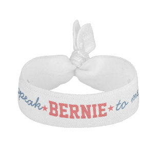 2016 Elections Pro Sanders Speak Bernie To Me Ribbon Hair Tie