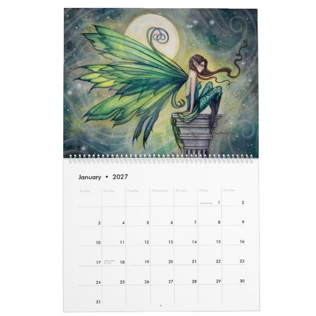 2016 Fairy Calendar by Molly Harrison Fantasy Art (Jan 2027)