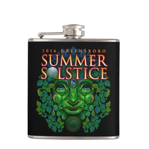 2016 Greensboro Summer Solstice Festival Keepsake Flask