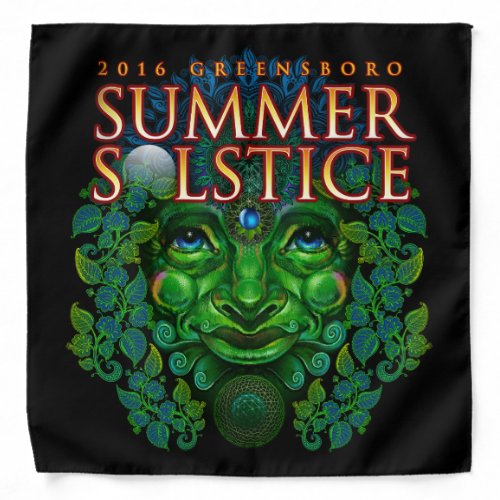 2016 Greensboro Summer Solstice Festival Souvenir Bandana