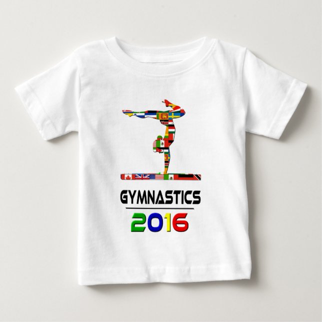 2016: Gymnastics Baby T-Shirt (Front)