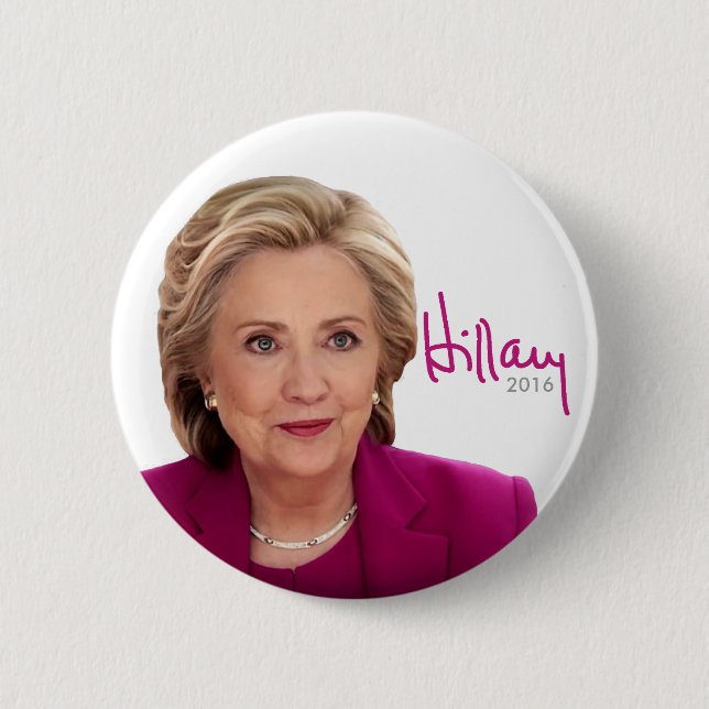 2016 Hillary Clinton for President - Signature Pinback Button (Front)