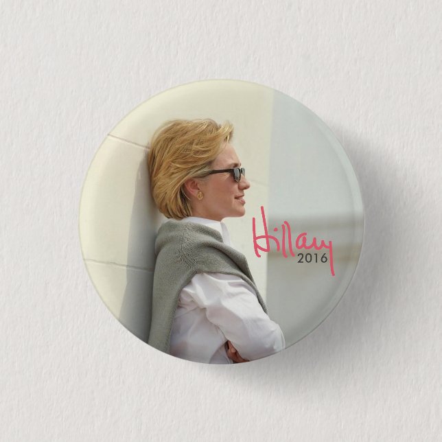 2016 Hillary Clinton for President (Sunglasses) Pinback Button (Front)