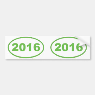 2016 light green bumper sticker