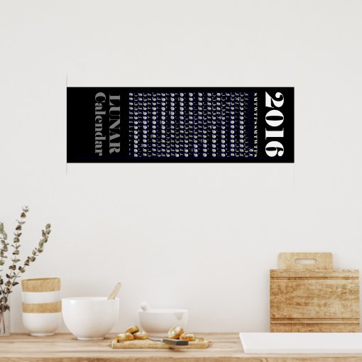 2016 Lunar Calendar Poster Zazzle 2016-lunar-calendar-poster-zazzle