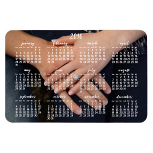 2016 Magnetic Calendar Photo Magnet 4x6