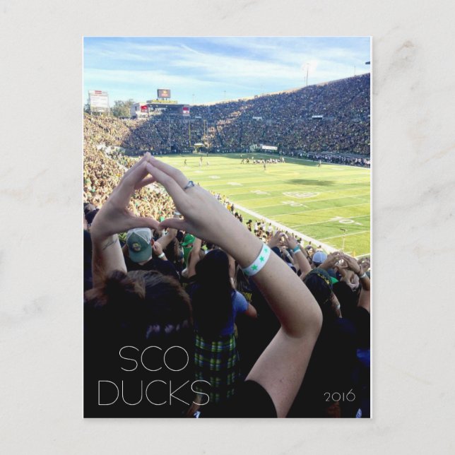 2016 Oregon Football Postcard (Front)