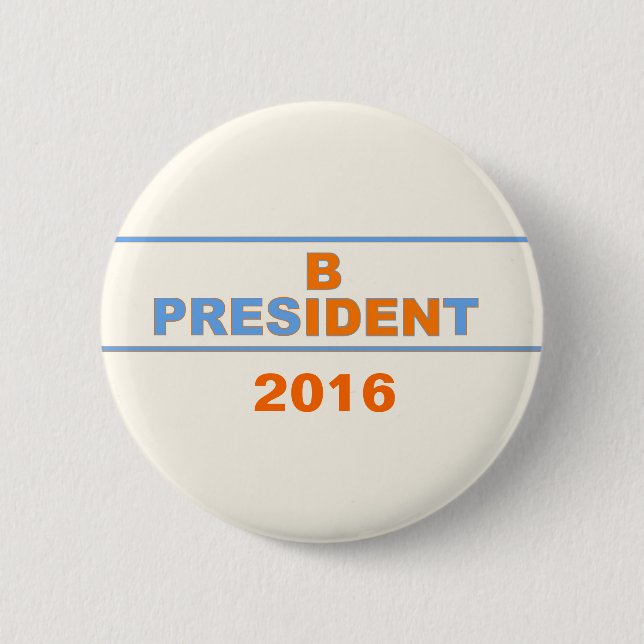 2016 President Biden Pinback Button (Front)