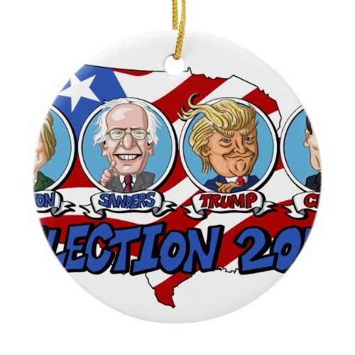 2016 Presidential Election Ceramic Ornament
