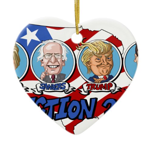 2016 Presidential Election Ceramic Ornament