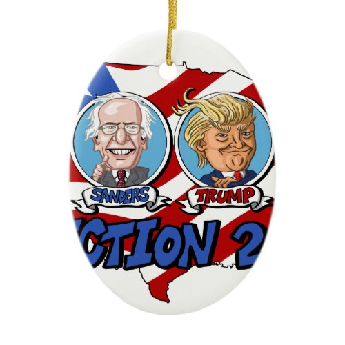 2016 Presidential Election Ceramic Ornament