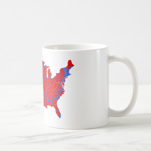 2016 Presidential Election - County Level Results Coffee Mug (Right)