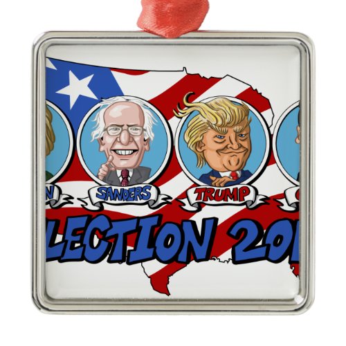 2016 Presidential Election Metal Ornament