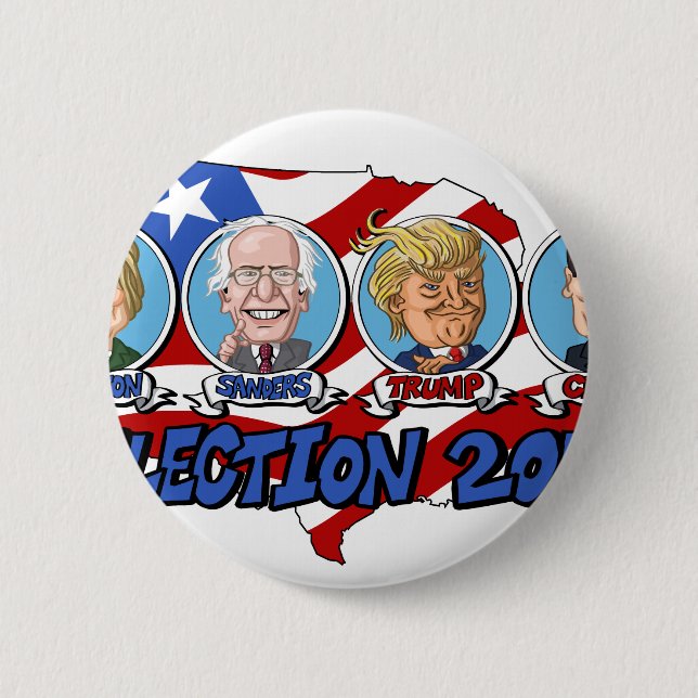 2016 Presidential Election Pinback Button (Front)