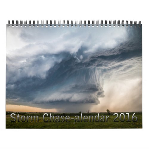 2016 Storm Chase_alendar Calendar