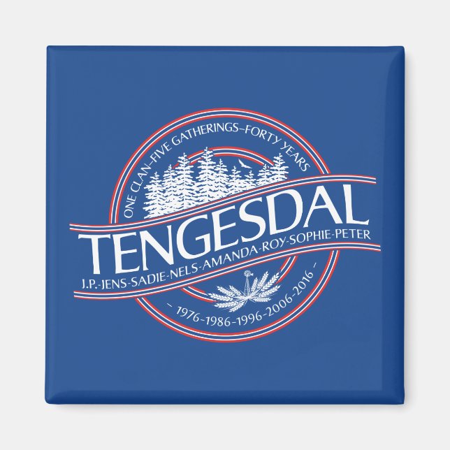 2016 Tengesdal Reunion Magnet (Front)