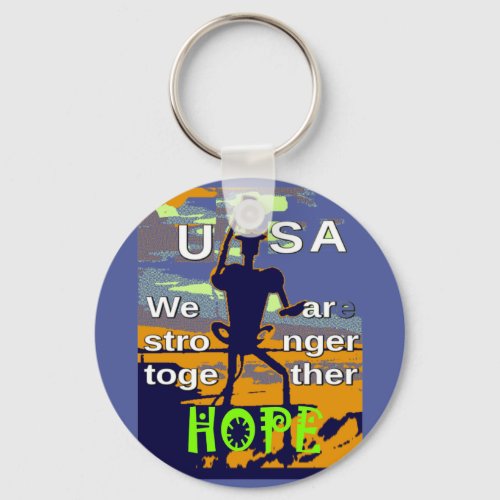 2016 US election Hillary Clinton hope Stronger Tog Keychain