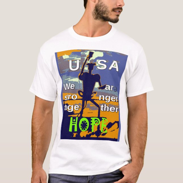 2016 US election Hillary Clinton hope Stronger Tog T-Shirt (Front)