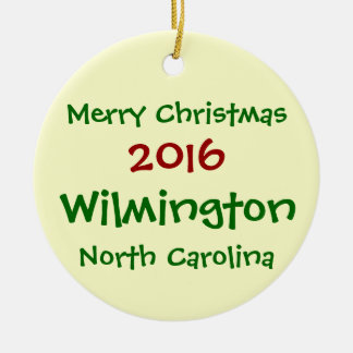 2016 WILMINGTON NORTH CAROLINA CHRISTMAS ORNAMENT