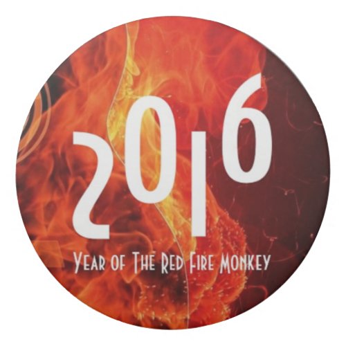 2016 Year of The Red Fire Monkey Flames Fire Eraser