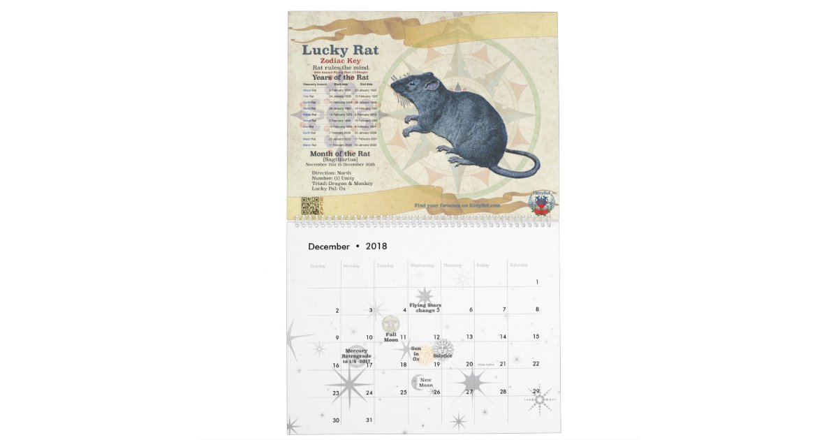 2016 zodiac calendar zazzle