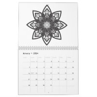 Adult Coloring Book Weekly Planner 52 Grayscale Coloring 