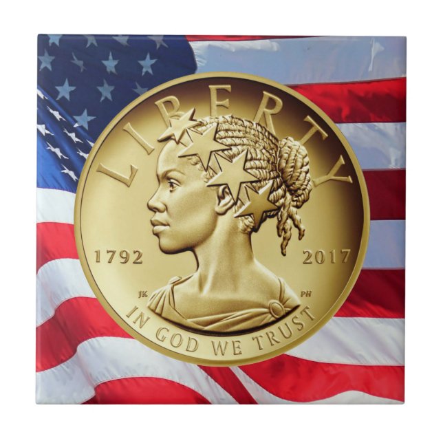 2017 American Liberty 225th Anniversary Gold Coin  Ceramic Tile (Front)