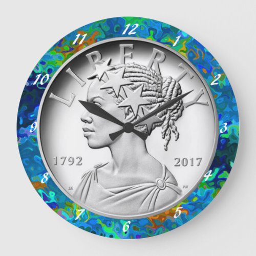  2017 American Liberty 225th Anniversary Silver  Large Clock