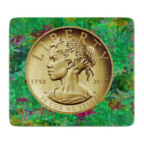  2017 American Liberty  Gold Coin Cutting Board