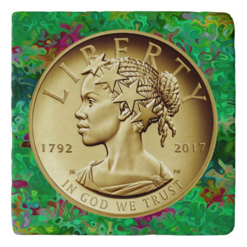  2017 American Liberty  Gold Coin Trivet