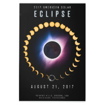 2017 American Solar Eclipse - Metal Wall Art