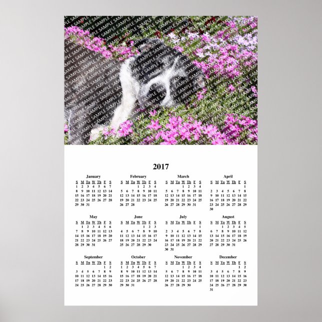 2017 Annual Family Photo Custom Calendar Poster (Front)