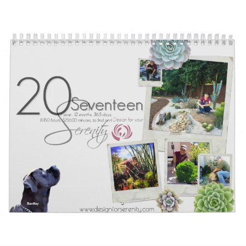 2017 Calendar Design for Serenity