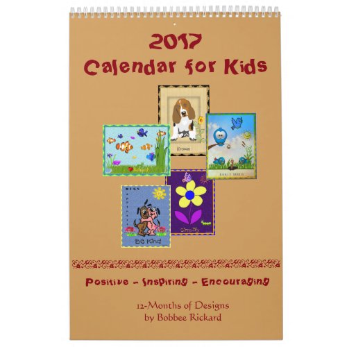2017 Calendar for Kids
