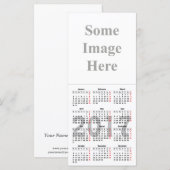 2017 calendar template Rack Card (Front/Back)