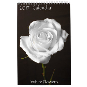 2017  Calendar-White Flowers Calendar