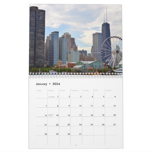 2017 Chicago Calendar Zazzle