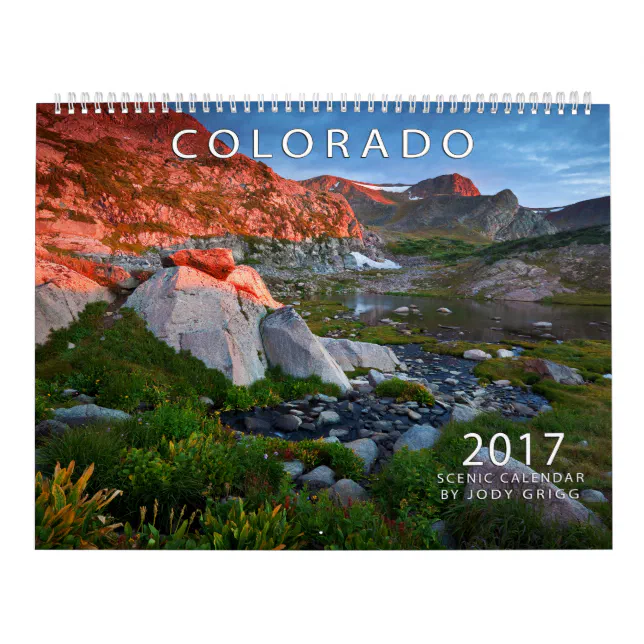 2017 Colorado Scenic Calendar Zazzle