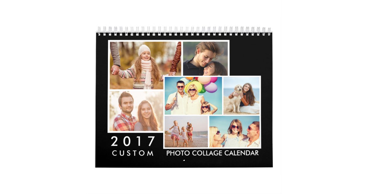 2017 Custom Photo Collage Calendar | Zazzle.com