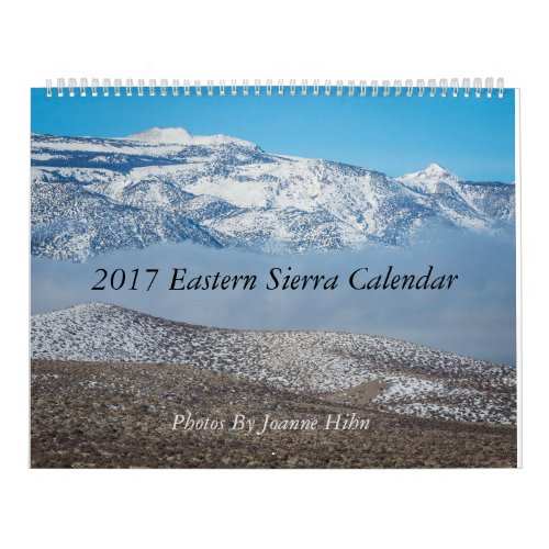 2017 Eastern Sierra Calendar